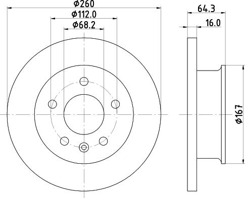 HELLA 8DD 355 102-621 - Kočioni disk www.molydon.hr