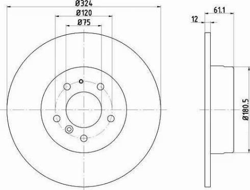 HELLA 8DD 355 102-881 - Kočioni disk www.molydon.hr