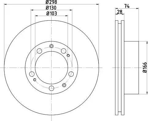 HELLA 8DD 355 102-311 - Kočioni disk www.molydon.hr