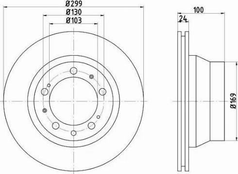 HELLA 8DD 355 102-321 - Kočioni disk www.molydon.hr