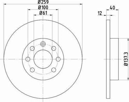 HELLA 8DD 355 102-201 - Kočioni disk www.molydon.hr