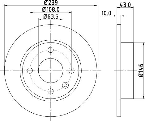 HELLA 8DD 355 102-211 - Kočioni disk www.molydon.hr