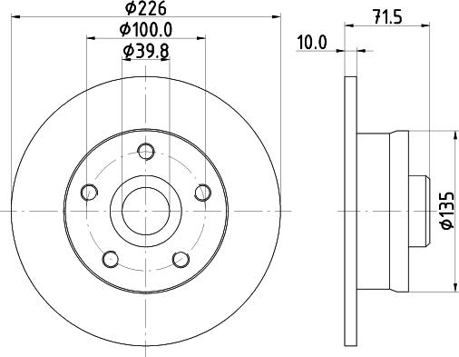 HELLA 8DD 355 102-751 - Kočioni disk www.molydon.hr