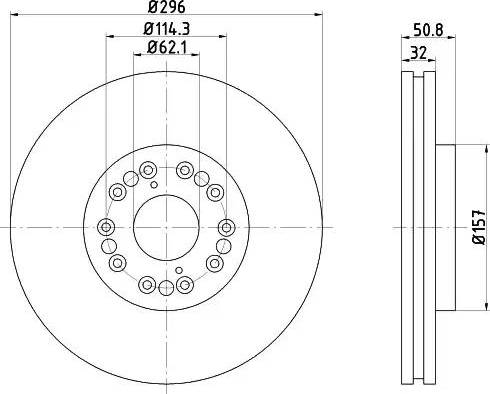 HELLA 8DD 355 107-971 - Kočioni disk www.molydon.hr