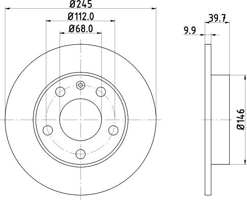 HELLA 8DD 355 107-541 - Kočioni disk www.molydon.hr