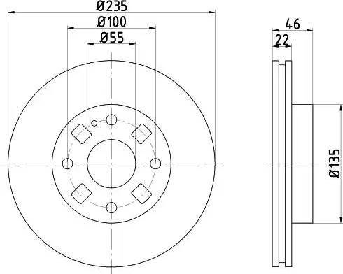 HELLA 8DD 355 107-191 - Kočioni disk www.molydon.hr