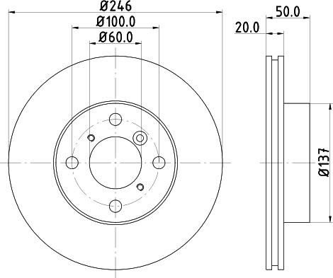 HELLA 8DD 355 107-391 - Kočioni disk www.molydon.hr