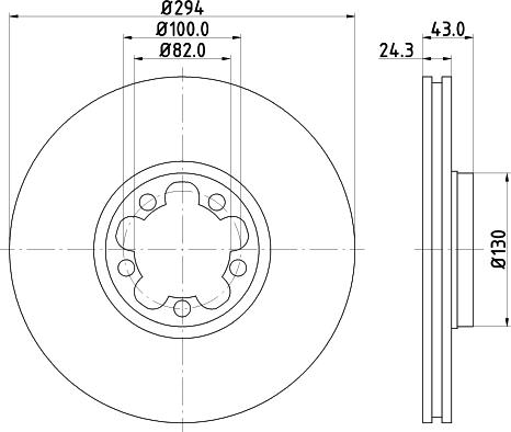 HELLA 8DD 355 107-311 - Kočioni disk www.molydon.hr