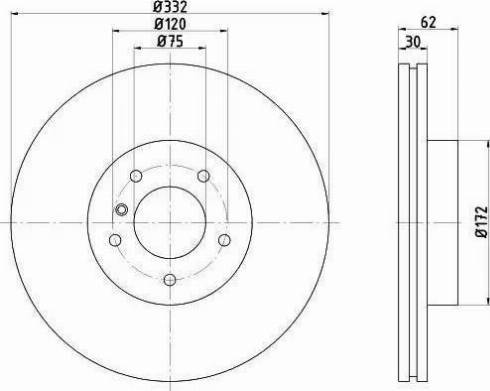 HELLA 8DD 355 107-751 - Kočioni disk www.molydon.hr