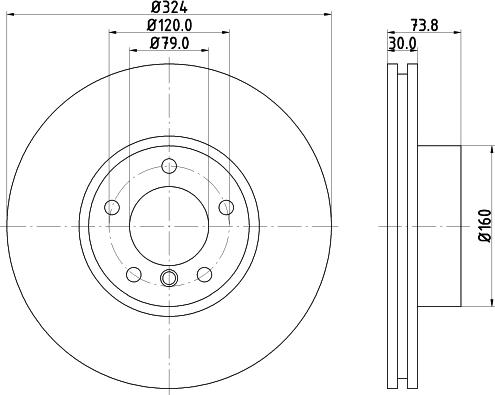 HELLA 8DD 355 107-711 - Kočioni disk www.molydon.hr