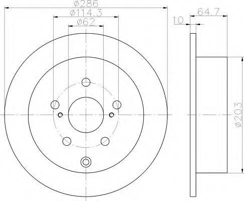 HELLA 8DD 355 119-941 - Kočioni disk www.molydon.hr