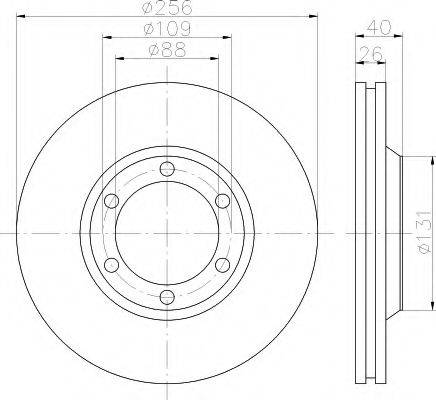 HELLA 8DD 355 119-971 - Kočioni disk www.molydon.hr