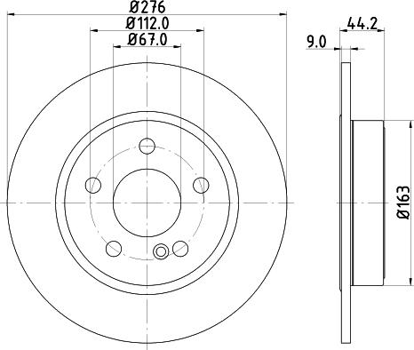 HELLA 8DD 355 119-431 - Kočioni disk www.molydon.hr