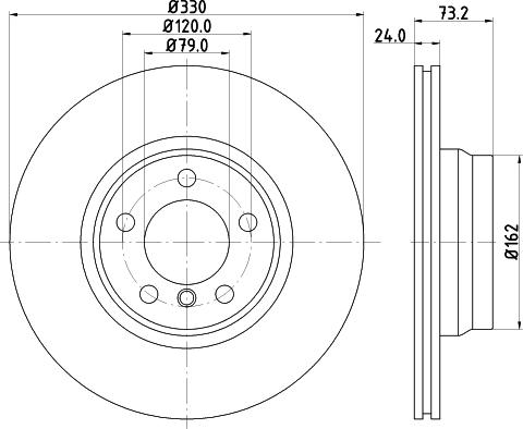 HELLA 8DD 355 119-562 - Kočioni disk www.molydon.hr