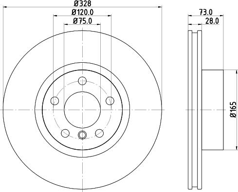 HELLA 8DD 355 119-531 - Kočioni disk www.molydon.hr