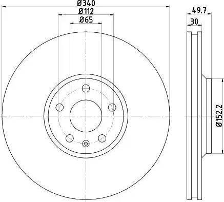 HELLA 8DD 355 121-421 - Kočioni disk www.molydon.hr