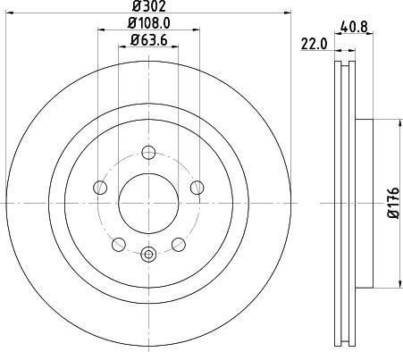 HELLA 8DD 355 119-142 - Kočioni disk www.molydon.hr