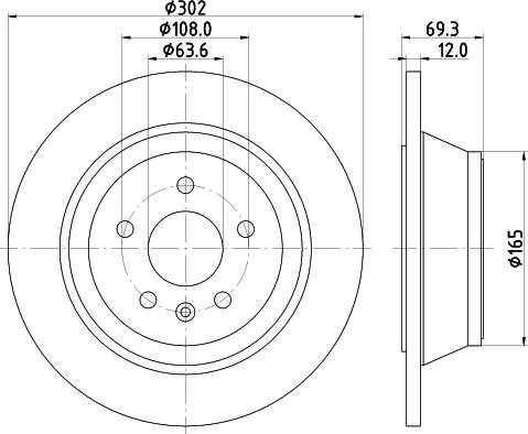 HELLA 8DD 355 119-152 - Kočioni disk www.molydon.hr