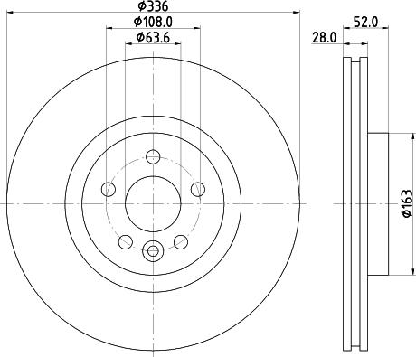 HELLA 8DD 355 119-132 - Kočioni disk www.molydon.hr