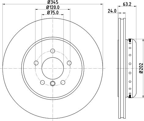 HELLA 8DD 355 119-341 - Kočioni disk www.molydon.hr