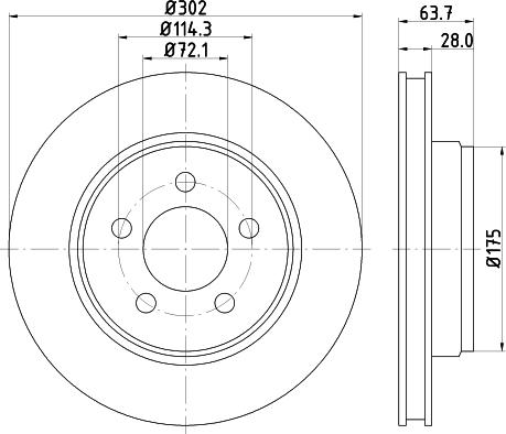 HELLA 8DD 355 119-241 - Kočioni disk www.molydon.hr