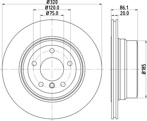 HELLA 8DD 355 119-202 - Kočioni disk www.molydon.hr