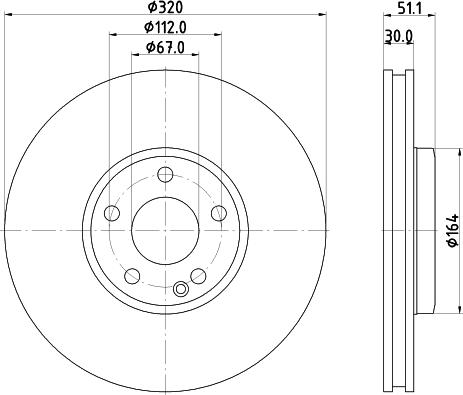 HELLA 8DD 355 119-702 - Kočioni disk www.molydon.hr