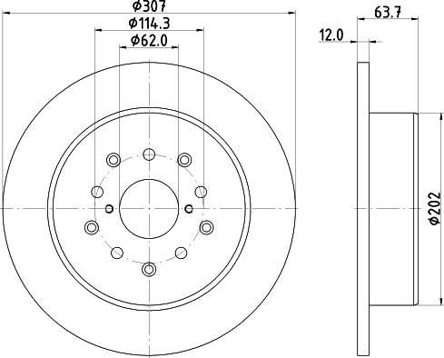 HELLA 8DD 355 114-931 - Kočioni disk www.molydon.hr