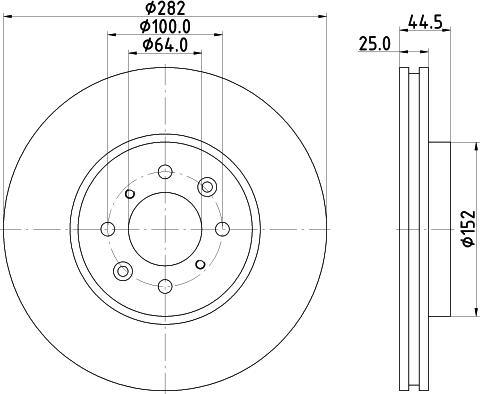 HELLA 8DD 355 114-921 - Kočioni disk www.molydon.hr