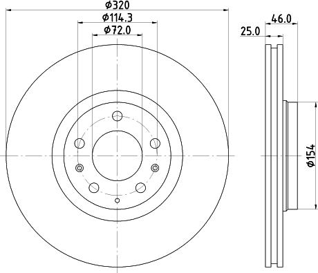 HELLA 8DD 355 114-491 - Kočioni disk www.molydon.hr