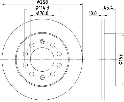 HELLA 8DD 355 114-531 - Kočioni disk www.molydon.hr