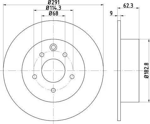 HELLA 8DD 355 119-101 - Kočioni disk www.molydon.hr