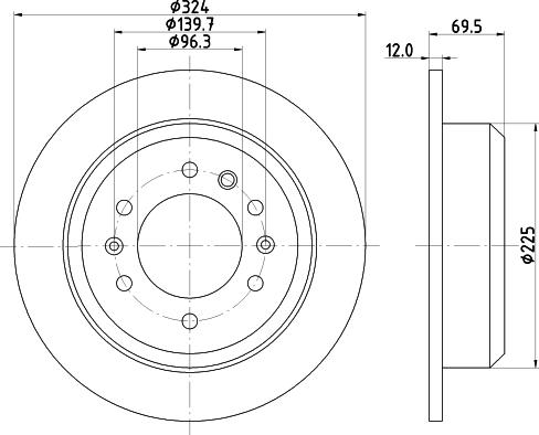 HELLA 8DD 355 114-041 - Kočioni disk www.molydon.hr