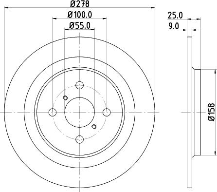 HELLA 8DD 355 114-051 - Kočioni disk www.molydon.hr