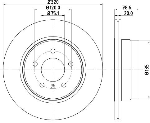 HELLA 8DD 355 114-002 - Kočioni disk www.molydon.hr