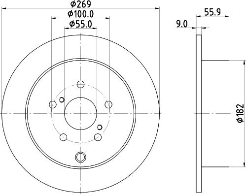 HELLA 8DD 355 114-891 - Kočioni disk www.molydon.hr