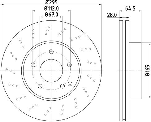 HELLA 8DD 355 123-861 - Kočioni disk www.molydon.hr