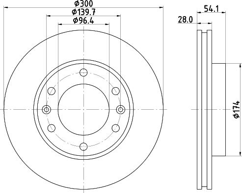 HELLA 8DD 355 114-341 - Kočioni disk www.molydon.hr