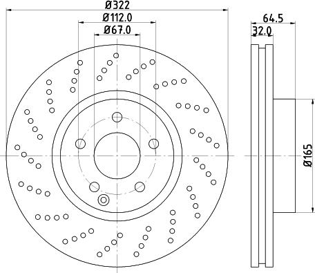 HELLA 8DD 355 128-791 - Kočioni disk www.molydon.hr