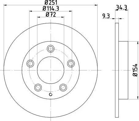 HELLA 8DD 355 114-791 - Kočioni disk www.molydon.hr