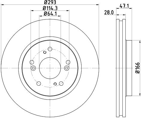 HELLA 8DD 355 115-941 - Kočioni disk www.molydon.hr