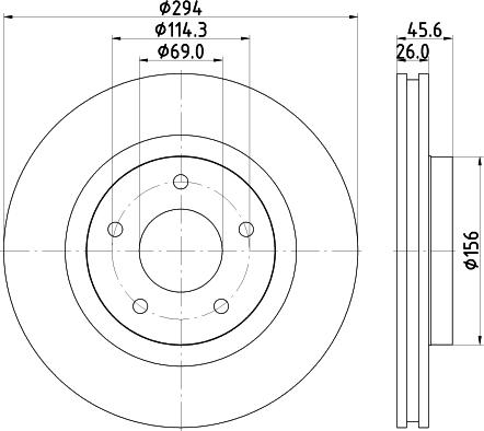 HELLA 8DD 355 115-911 - Kočioni disk www.molydon.hr