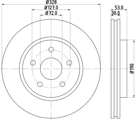 HELLA 8DD 355 115-921 - Kočioni disk www.molydon.hr