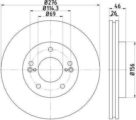 HELLA 8DD 355 115-091 - Kočioni disk www.molydon.hr