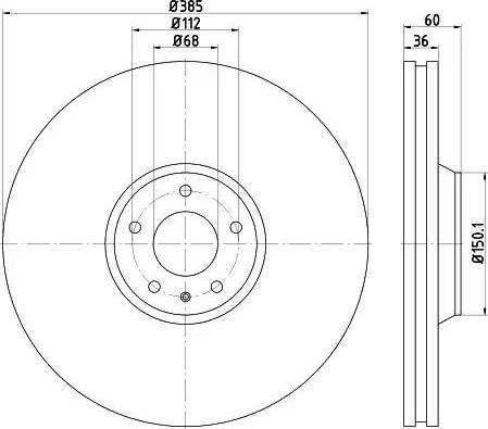 HELLA 8DD 355 115-891 - Kočioni disk www.molydon.hr