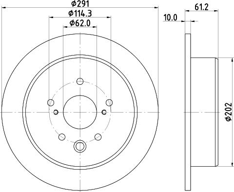 HELLA 8DD 355 115-711 - Kočioni disk www.molydon.hr