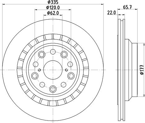 HELLA 8DD 355 116-941 - Kočioni disk www.molydon.hr