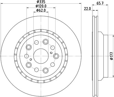 HELLA 8DD 355 116-931 - Kočioni disk www.molydon.hr