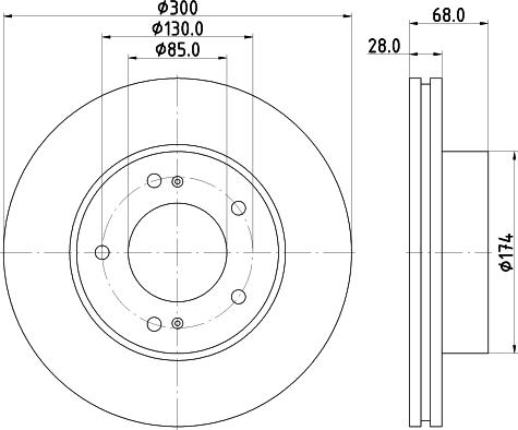 HELLA 8DD 355 116-461 - Kočioni disk www.molydon.hr