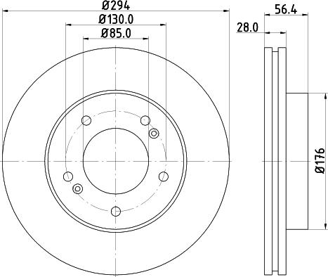 HELLA 8DD 355 116-471 - Kočioni disk www.molydon.hr